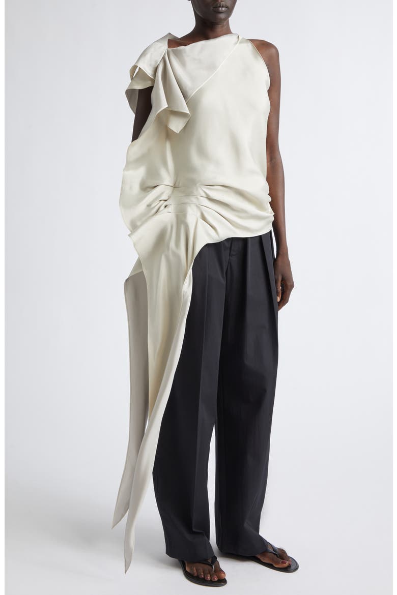 Elif Two Tone Viscose & Silk Top, Alternate, color, ANTIQUE