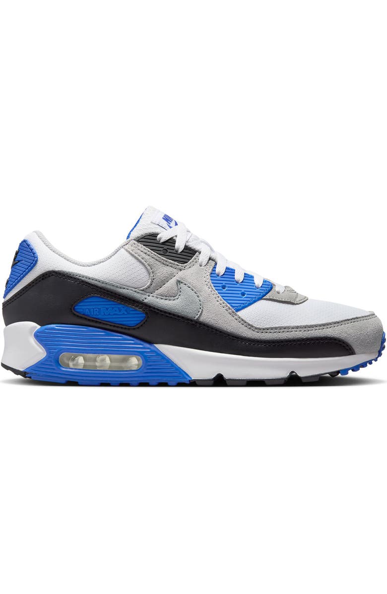 Nike Air Max 90 Sneaker, Alternate, color, White/ Light Smoke Grey/ Black