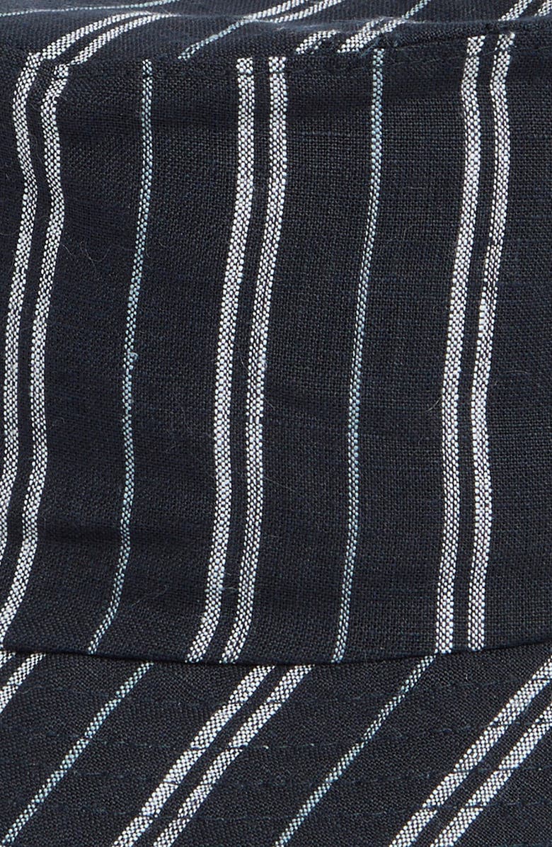 Vince Messa Stripe Hemp Bucket Hat, Alternate, color, Coastal Blue