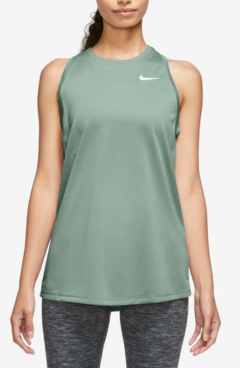 Nike Dri-fit Running Tank In White