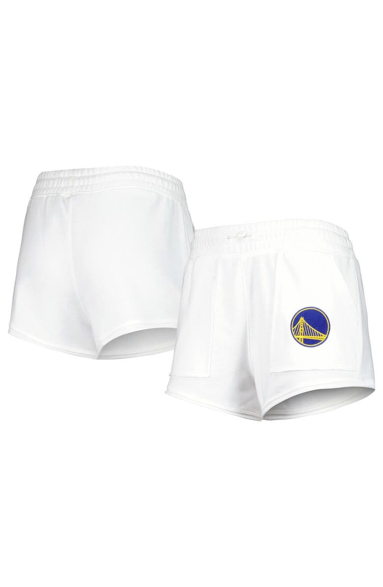 CONCEPTS SPORT Women's Concepts Sport  White Golden State Warriors Sunray Shorts, Main, color, White