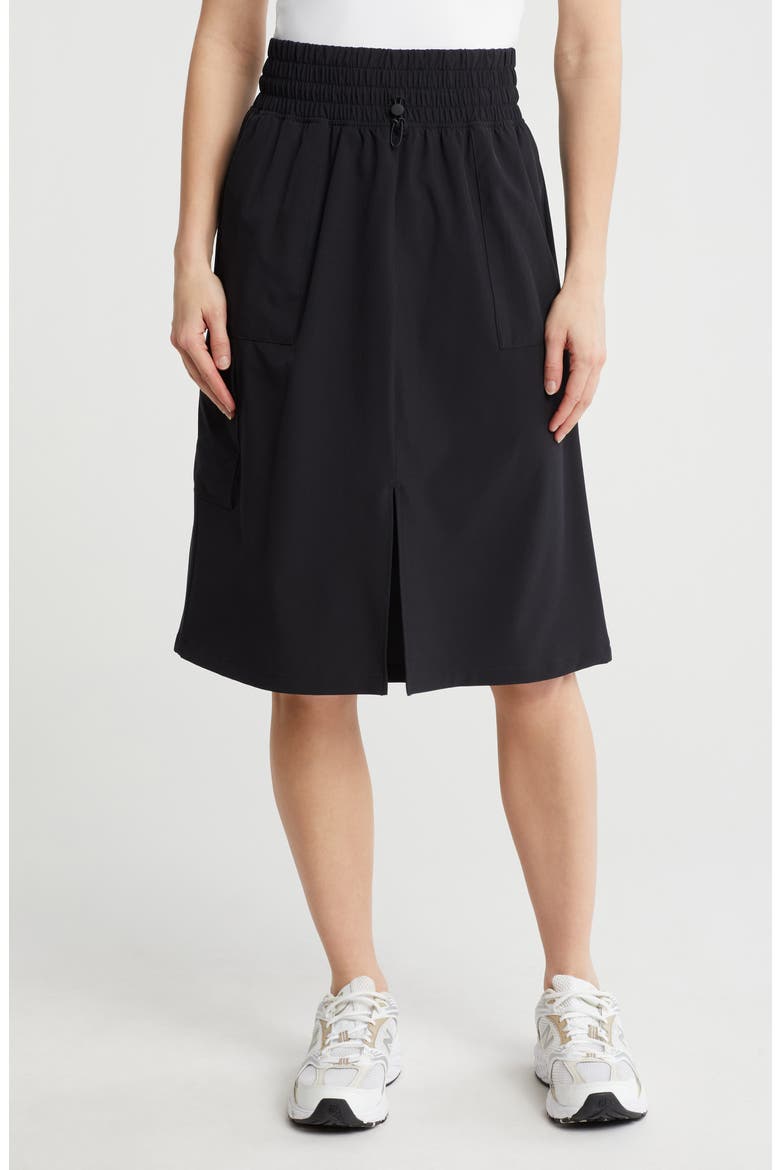 Retreat Long Cargo Skirt, Main, color, RICBLK