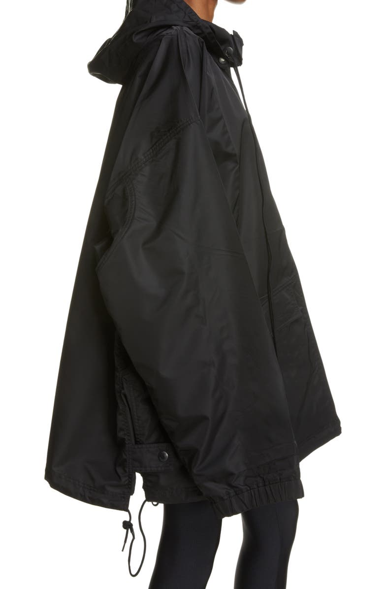 Balenciaga 3B Sports Icon Pleated Windbreaker, Alternate, color, 