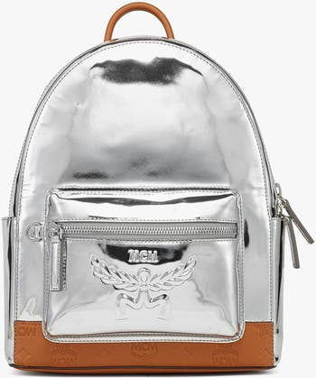 MCM Stark Backpack in Metallic Mirror Leather Nordstrom