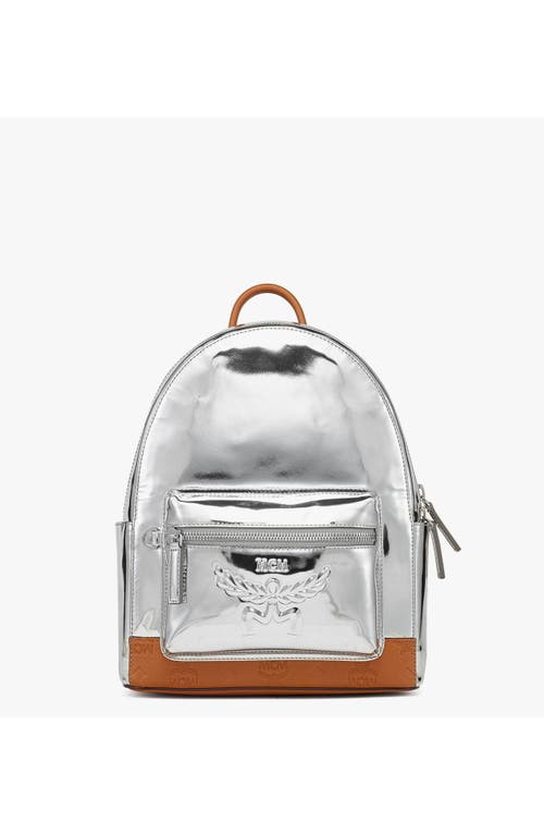 Mcm Stark Leather Backpack Small In Multi