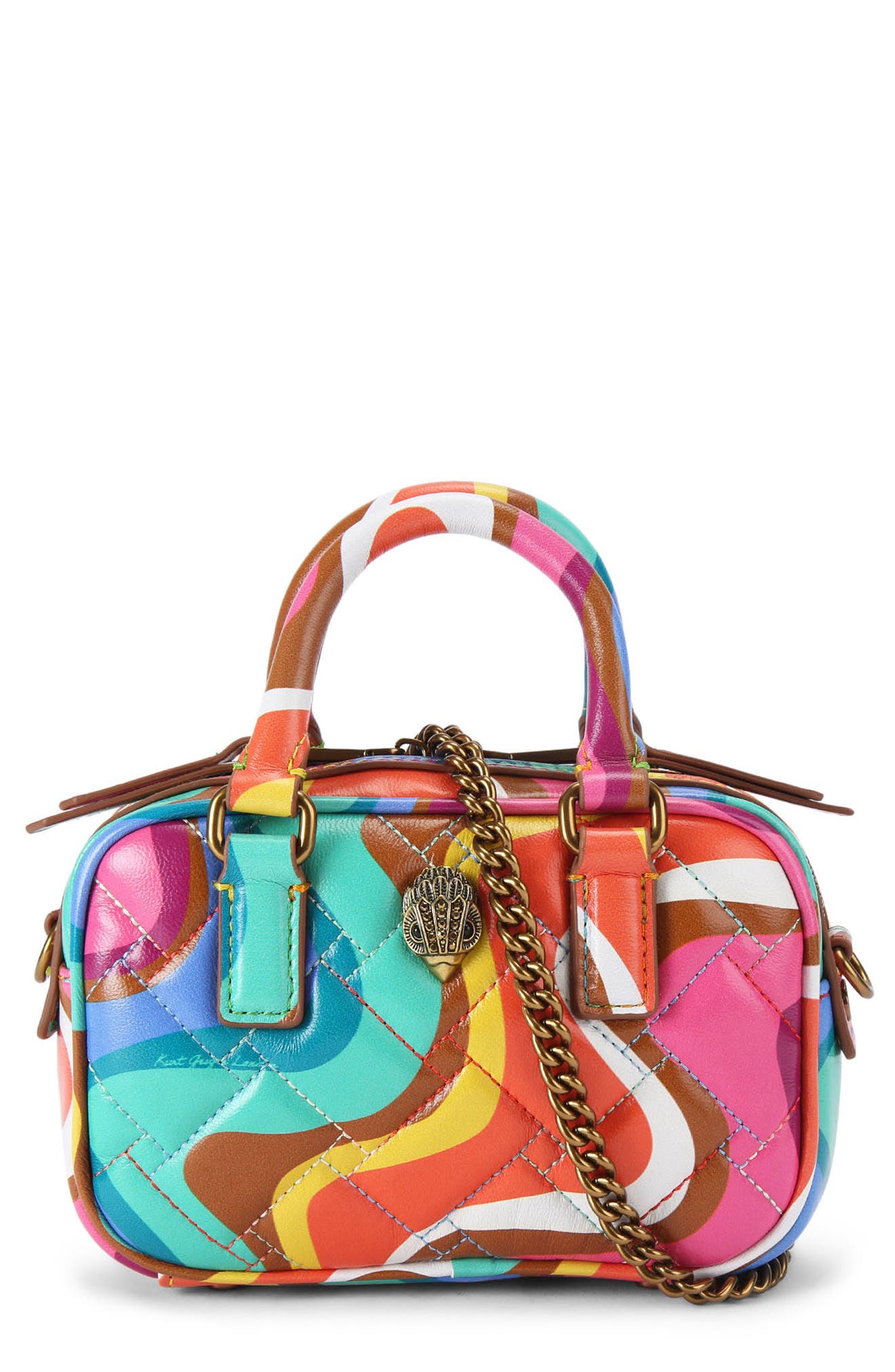 Kurt Geiger London Extra Small Kensington Quilted Leather Duffle Bag