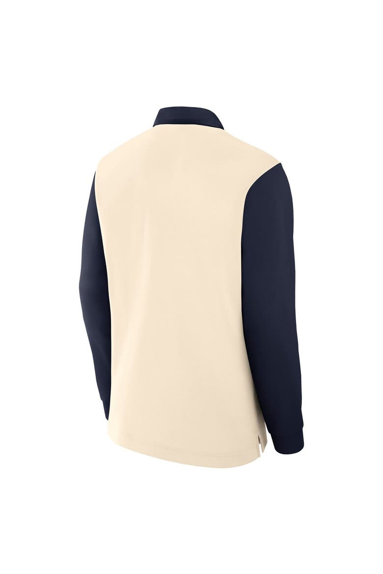 Men's Nike Tan/Navy Auburn Tigers Rugby Long Sleeve Shirt, Alternate, color, Tan