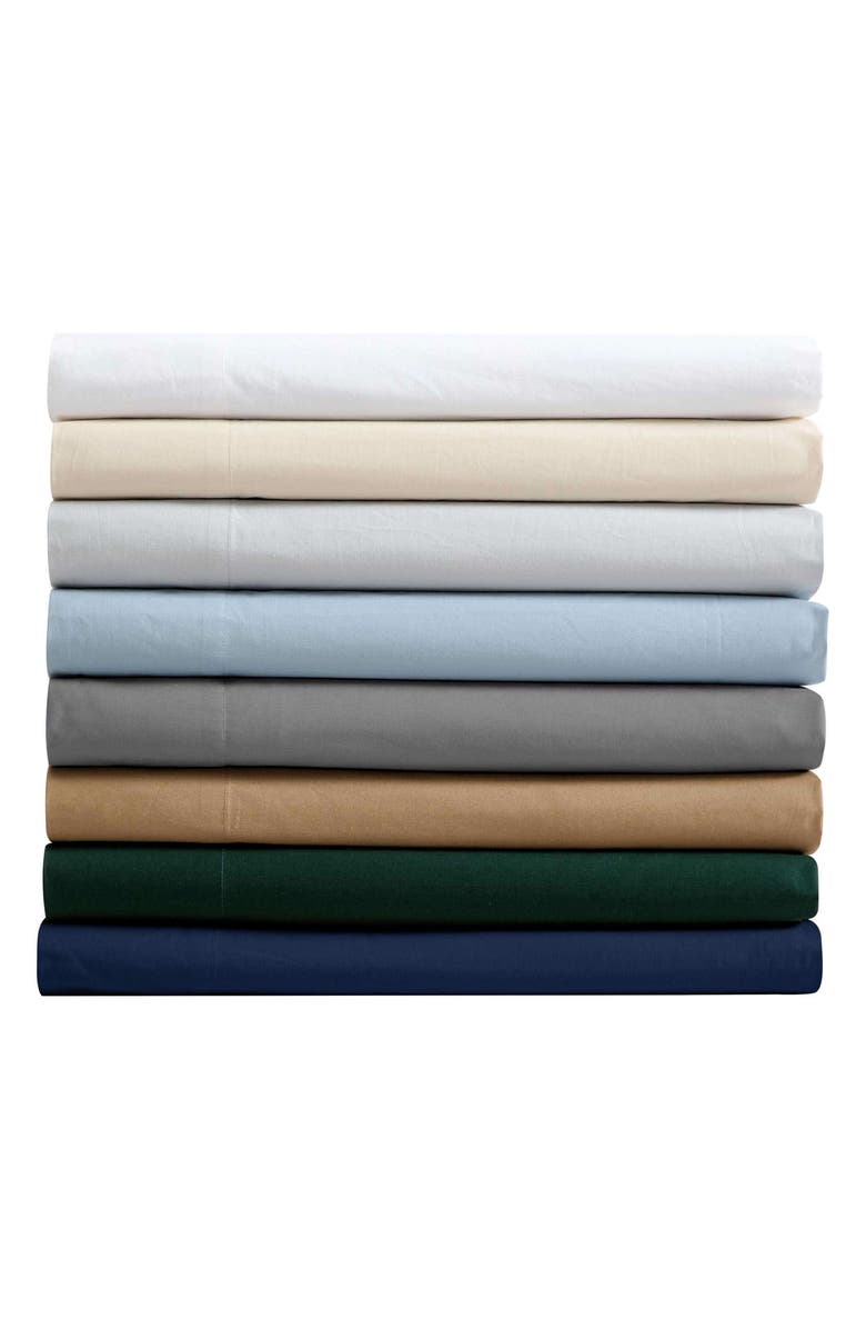 Nautica Bayview Solid 200 Thread Count Cotton Percale Sheet Set, Alternate, color, Medium Beige