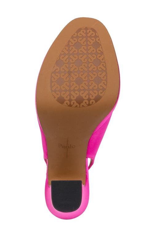 Linea Paolo Slingback Platform Pump In Pink