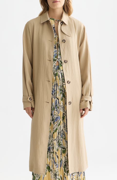 Flowy Trench Coat