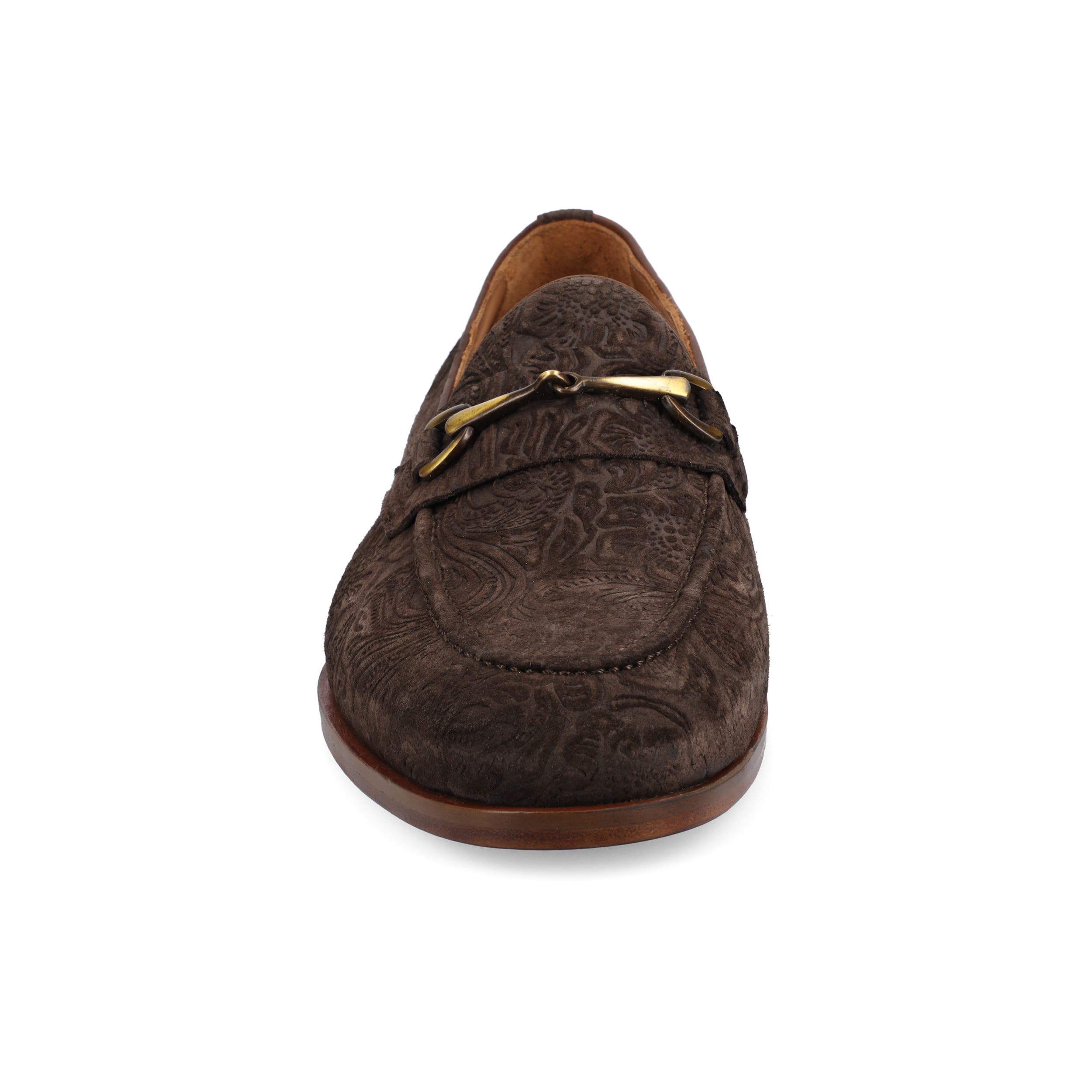 Men's Russell Bit Loafer, Alternate, color, Chocolate Floral Suede