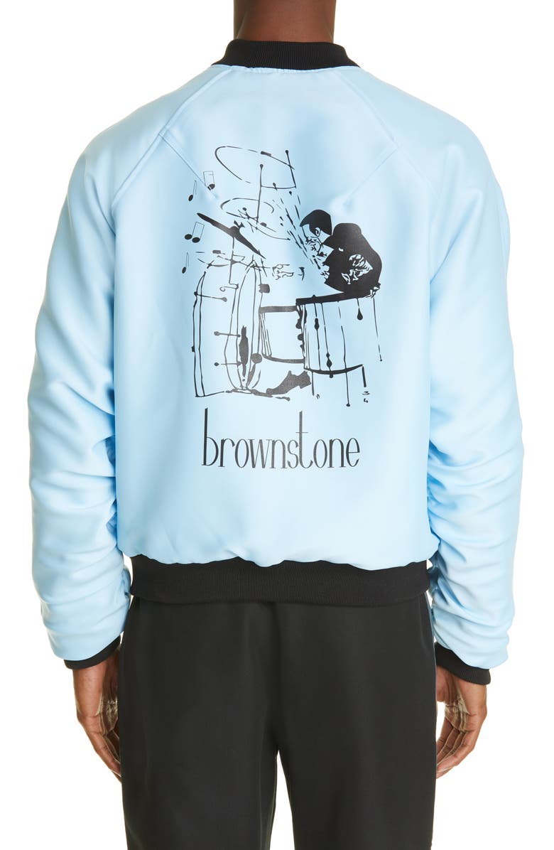 Brownstone Reversible Sukajan Bomber Jacket, Alternate, color,