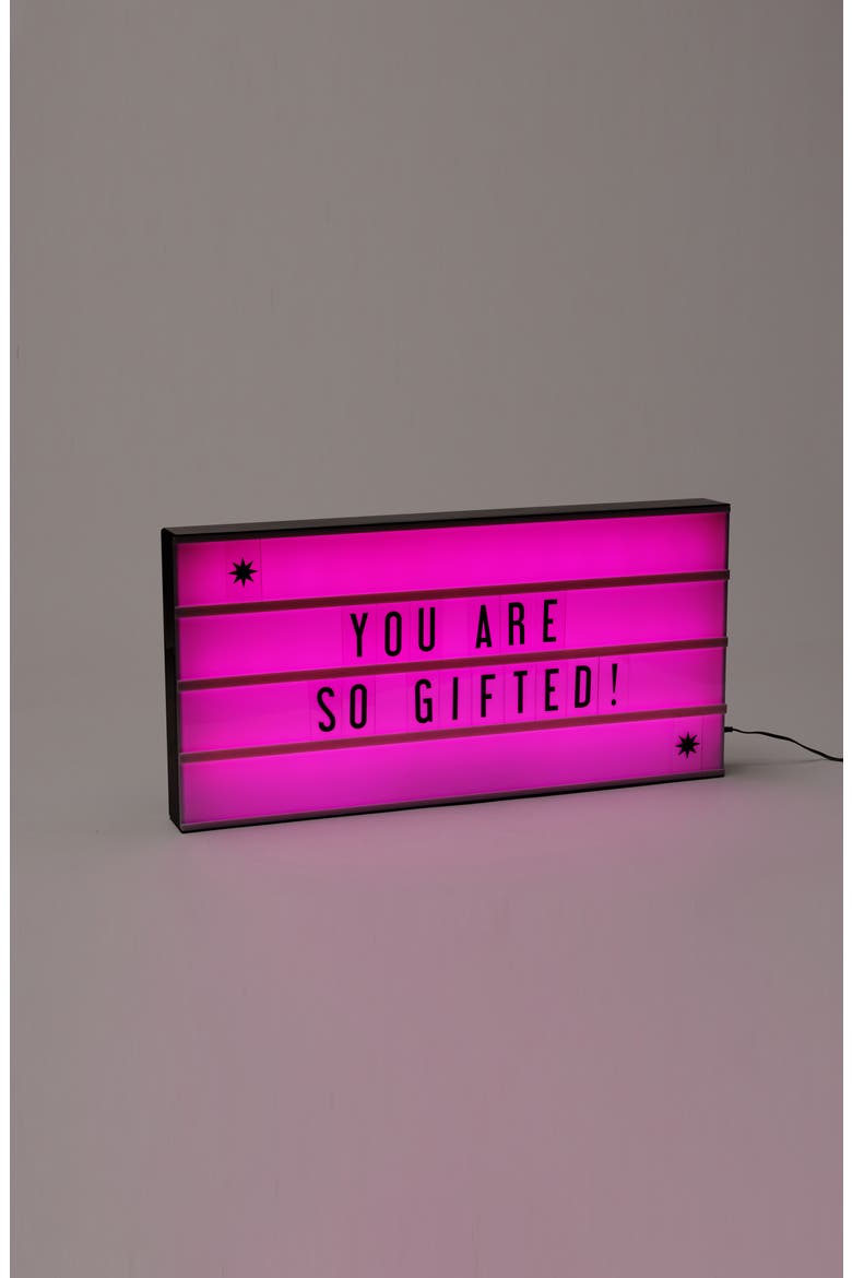 Amped & Co. Marquee Color Changing Cinema Lightbox, Alternate, color, NONE