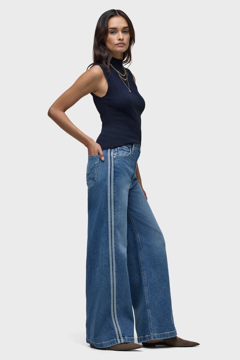 Mock Neck Sweater Tank, Alternate, color, NAVY