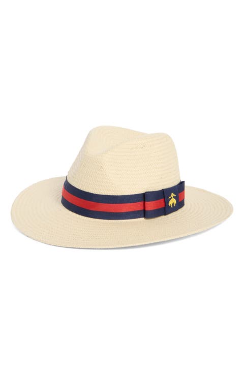 Stripe Grosgrain Band Fedora