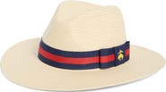 Brooks Brothers Stripe Grosgrain Band Fedora