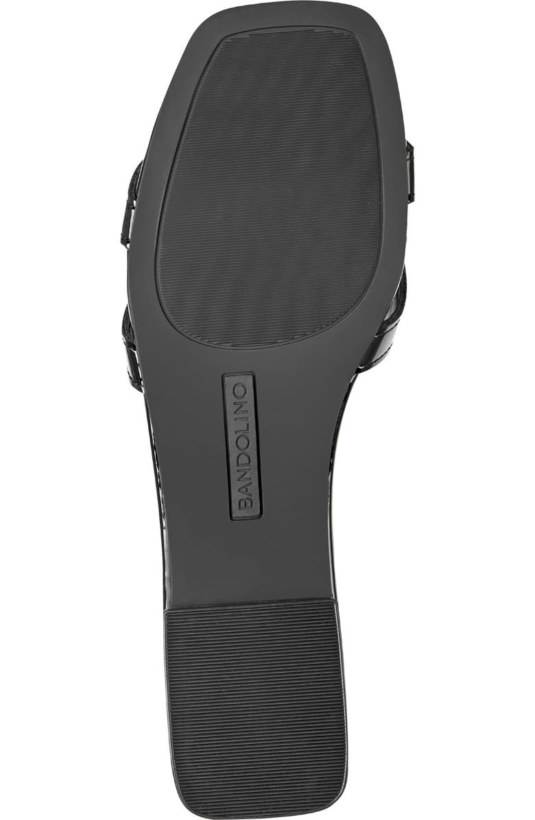 Bandolino Mayla Square Toe Slide Sandal, Alternate, color, Black