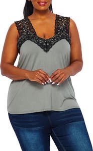 BLUEGREY Lace Trim Camisole