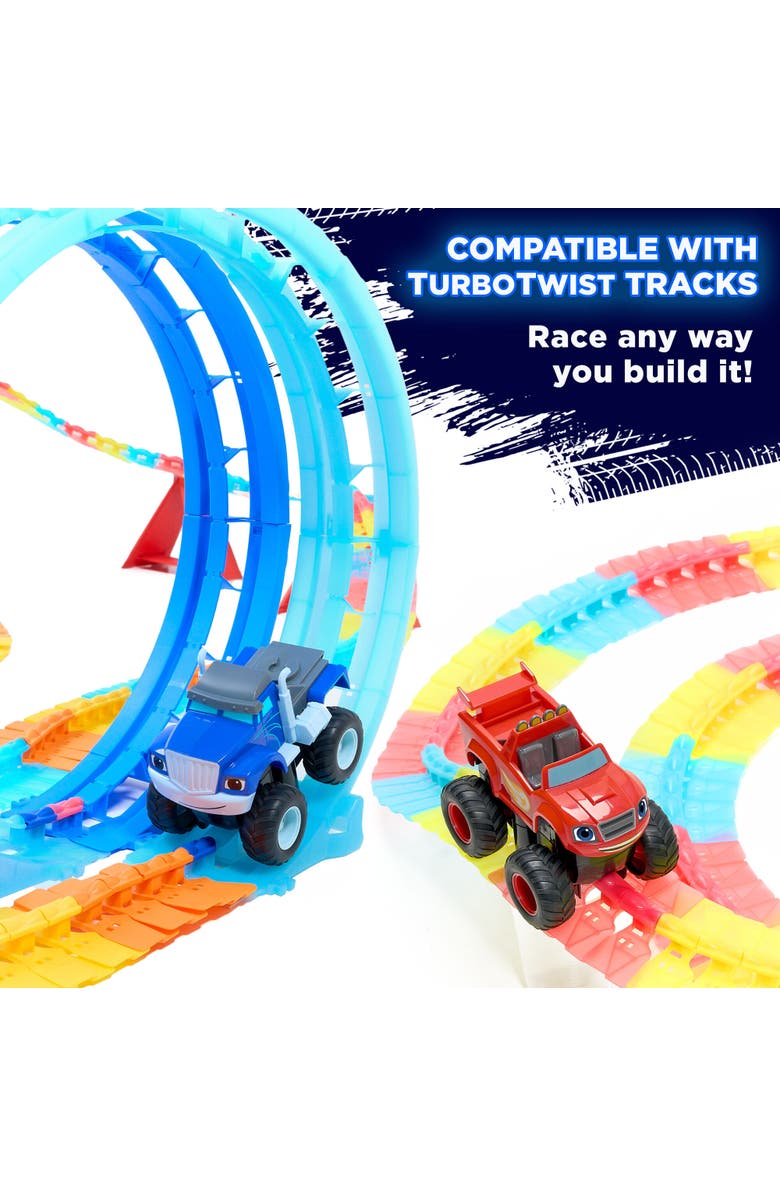 JitteryGit Blaze & Crusher Turbo Racers 2-Pack Monster Truck Set, Alternate, color, Blue