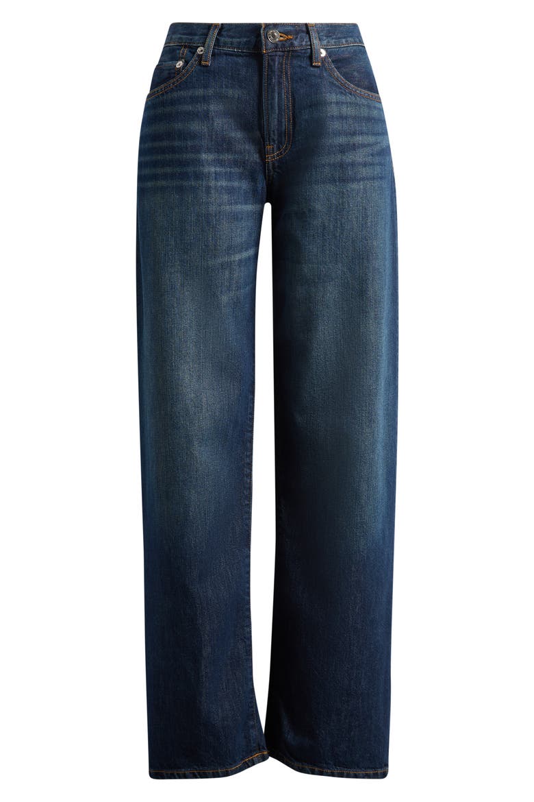 Loosie High Waist Wide Leg Jeans, Main, color, BARELY WORN
