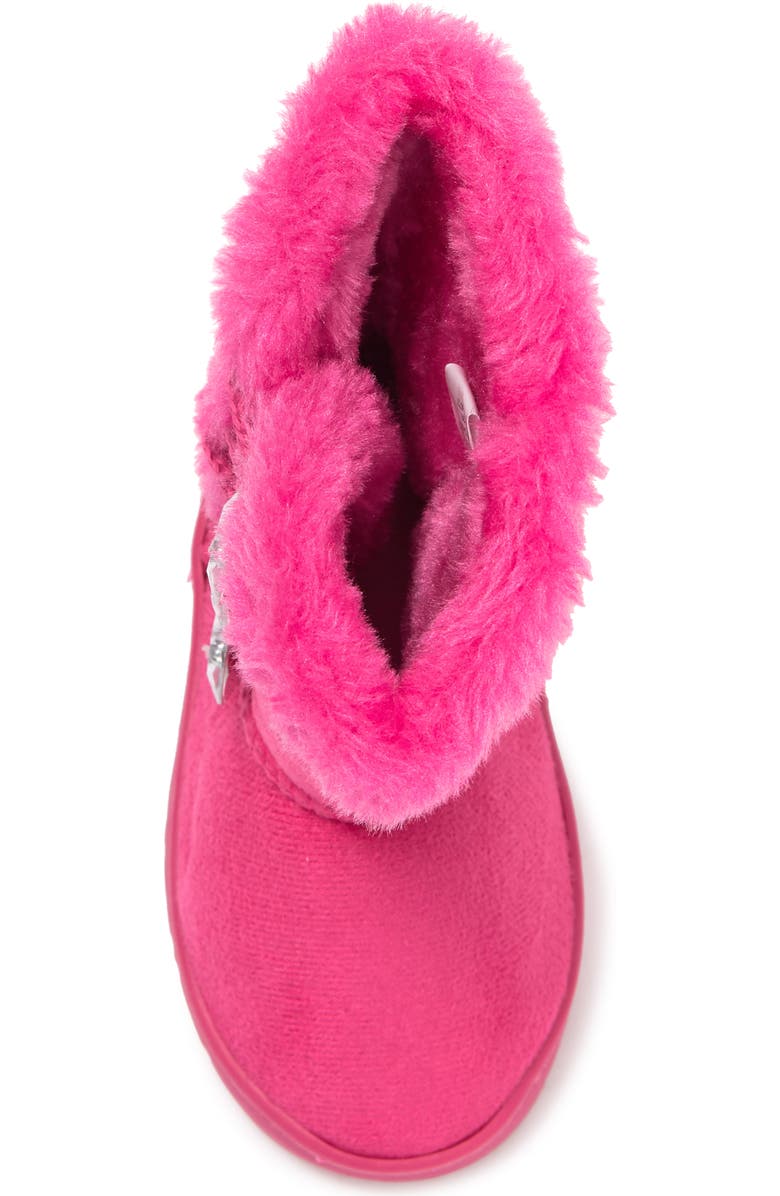 bebe Embellished Faux Fur Lined Winter Boot, Alternate, color,