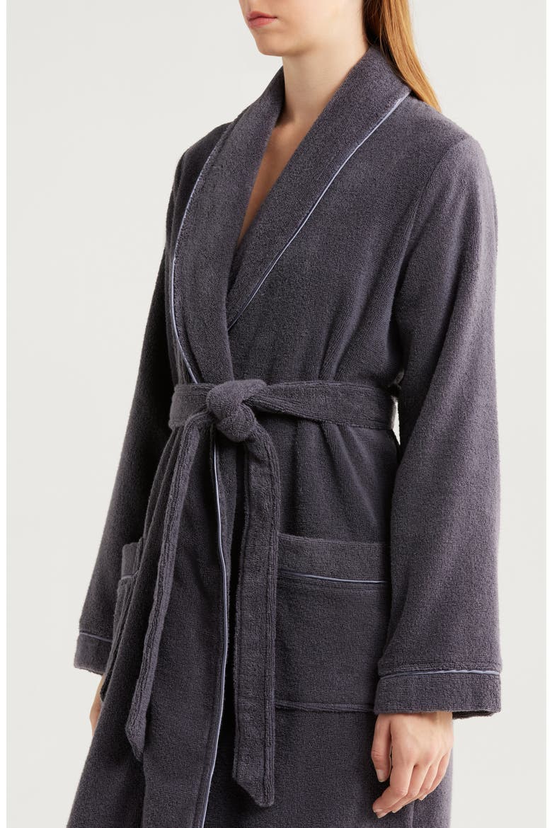 Hydro Cotton Terry Robe, Alternate, color, GREY STONEHENGE