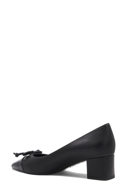 Aquatalia Palica Water Resistant Pointed Cap Toe Pump In Black