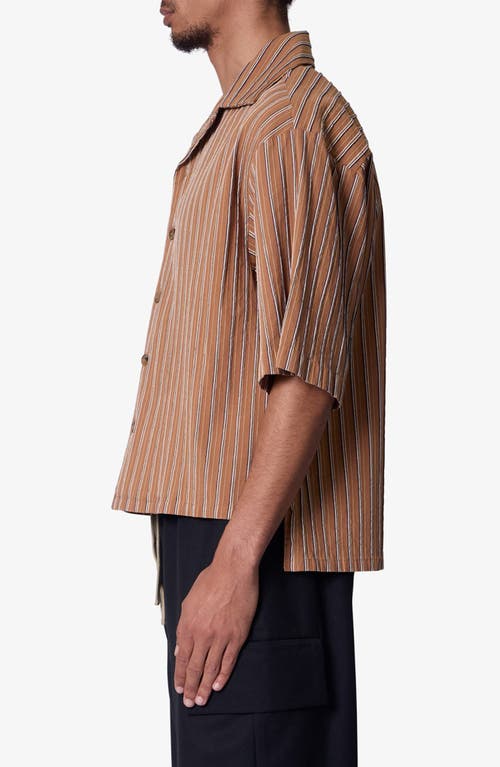 Mnml Stripe Crop Camp Shirt
