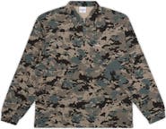 STUDENTS Gunnison Camo Long Sleeve Cotton Zip Polo