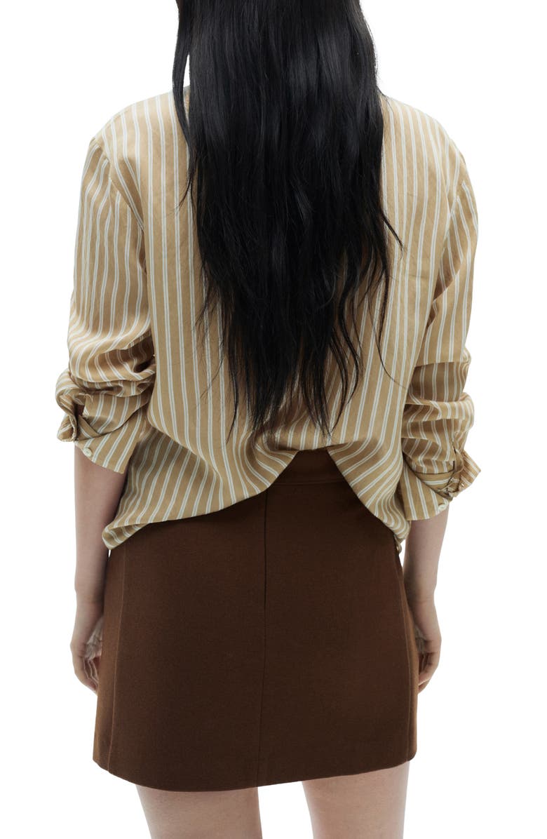 MANGO Wool Blend Miniskirt, Alternate, color,