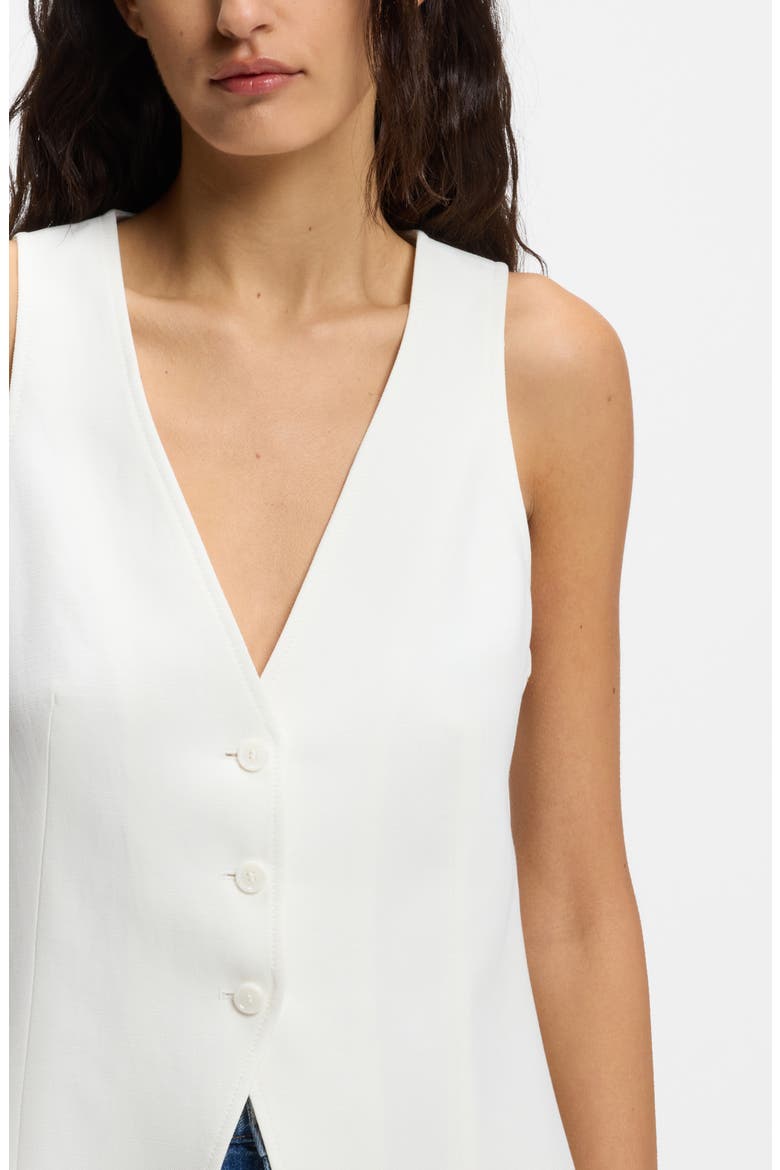 Cutout Back Vest, Alternate, color, SOFT CREAM