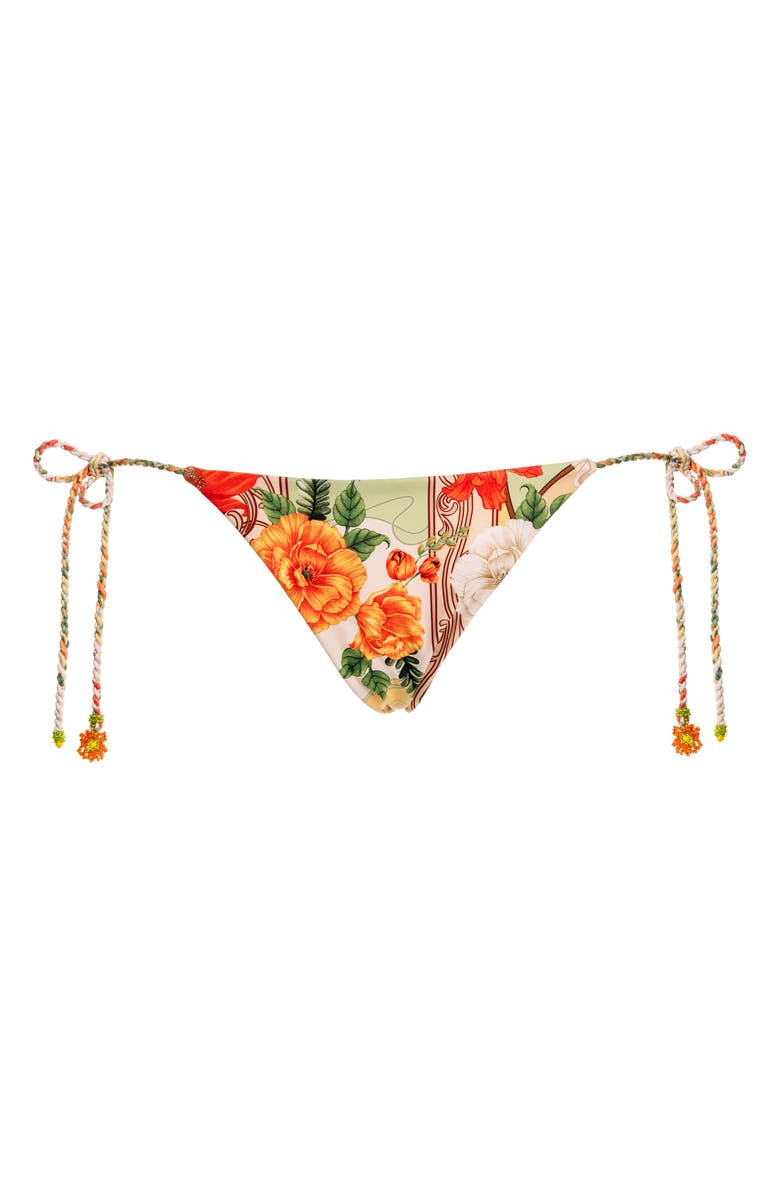Agua Bendita Alegria Ete Side Tie Bikini Bottoms, Alternate, color, Multicolor