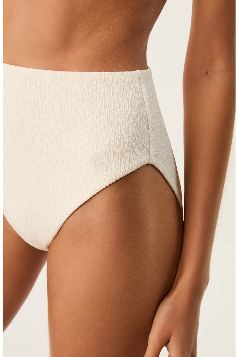Bela High Waist Swim Bottoms, Alternate, color, WHITE