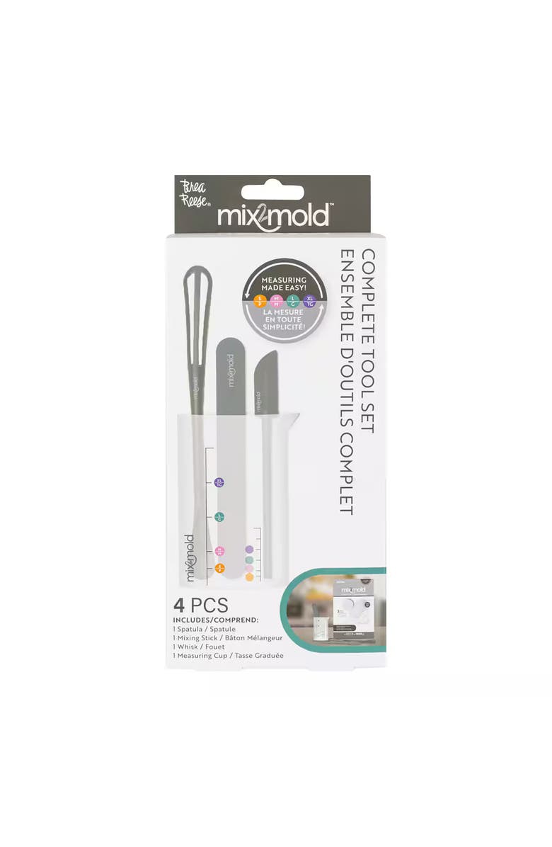 Brea Reese Mix2Mold Ceramic Resin Tool Set, Craft Kit, 4Pcs, Adults
Kids, Main, color,
