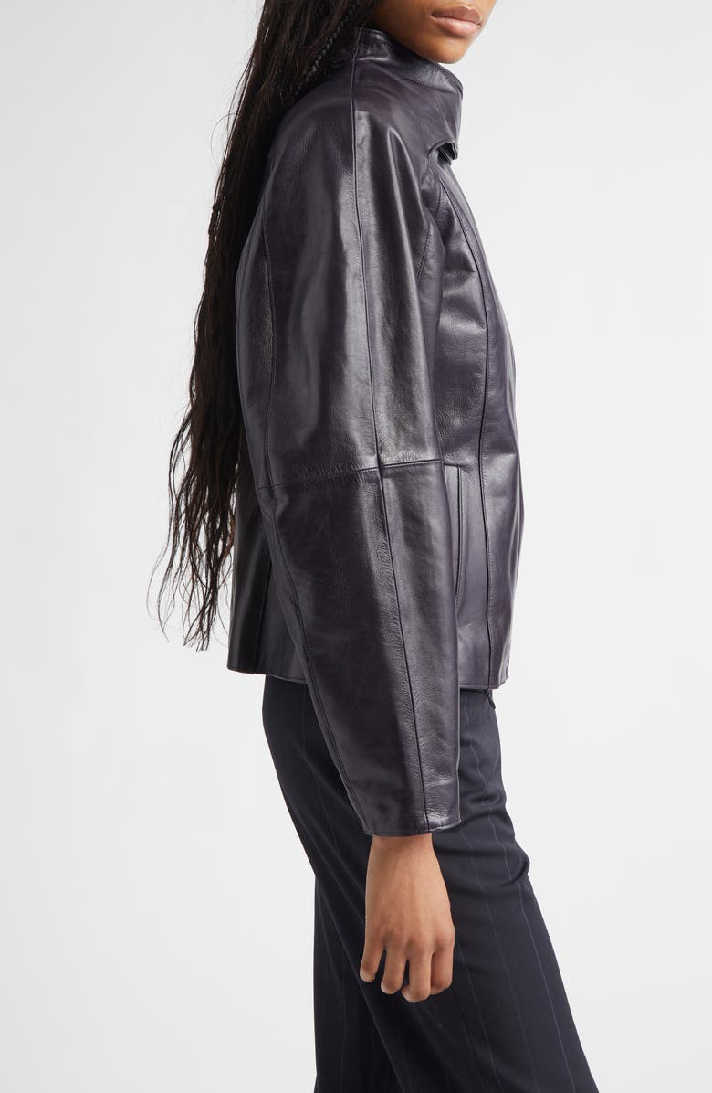 Paloma Wool Plomy Leather Crossover Jacket, Alternate, color, Grey