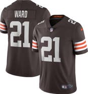 Nike Men's Nike Denzel Ward Brown Cleveland Browns Vapor Limited Jersey