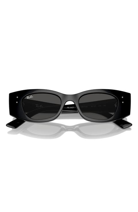 Kat 49mm Small Rectangular Sunglasses