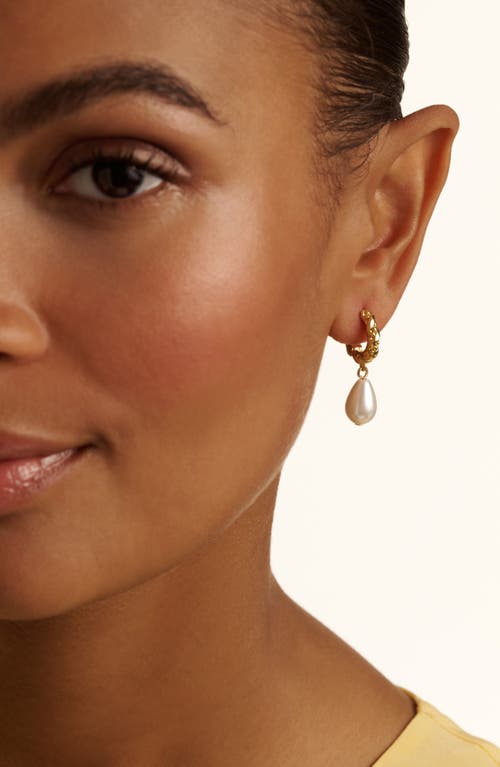 Ted Baker Tilly Twisted Faux Pearl Drop Earrings In Gold Tone Pearl
