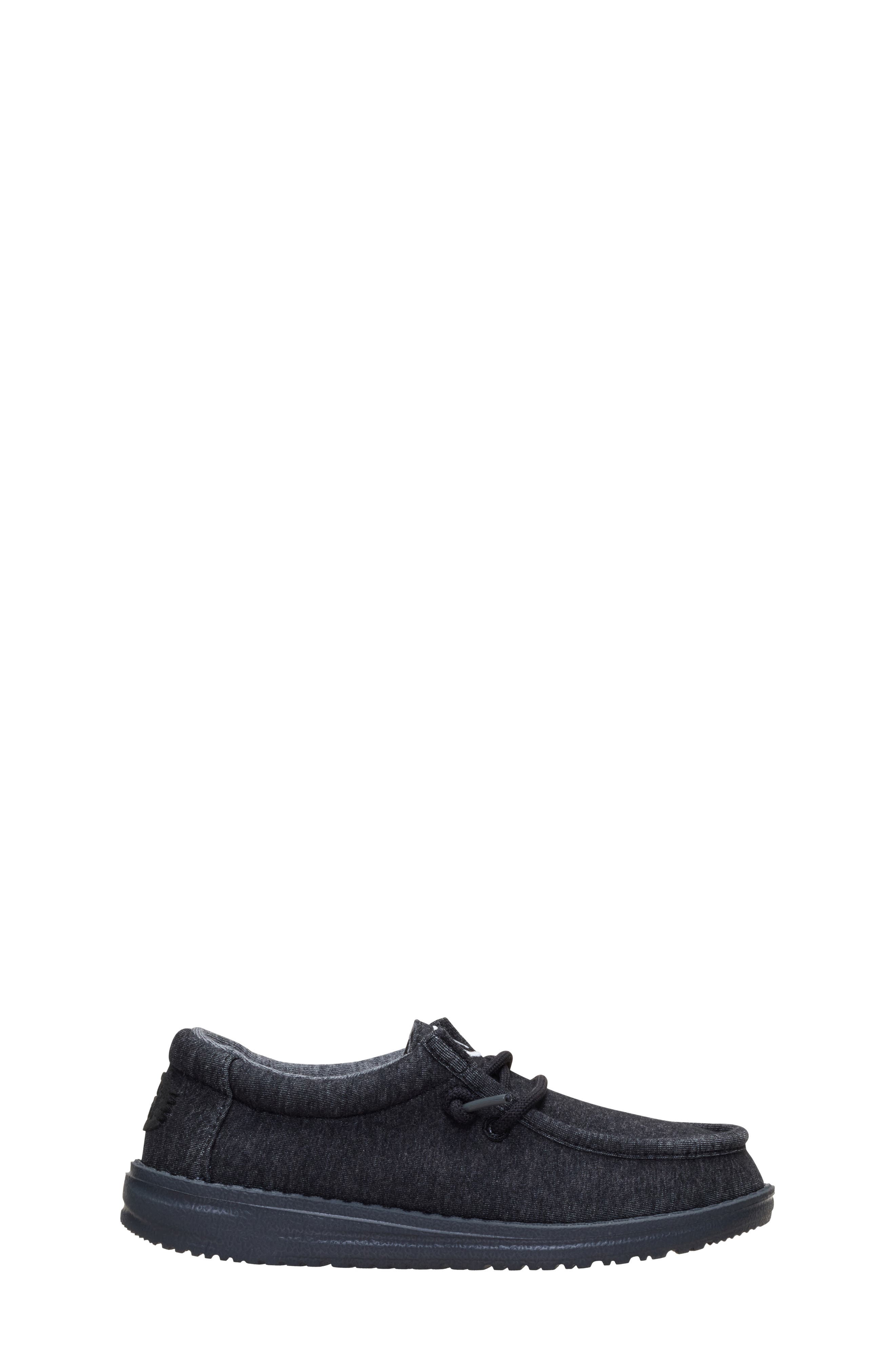 Kids' Wally Stretch Jersey Slip-On, Alternate, color, BLACK