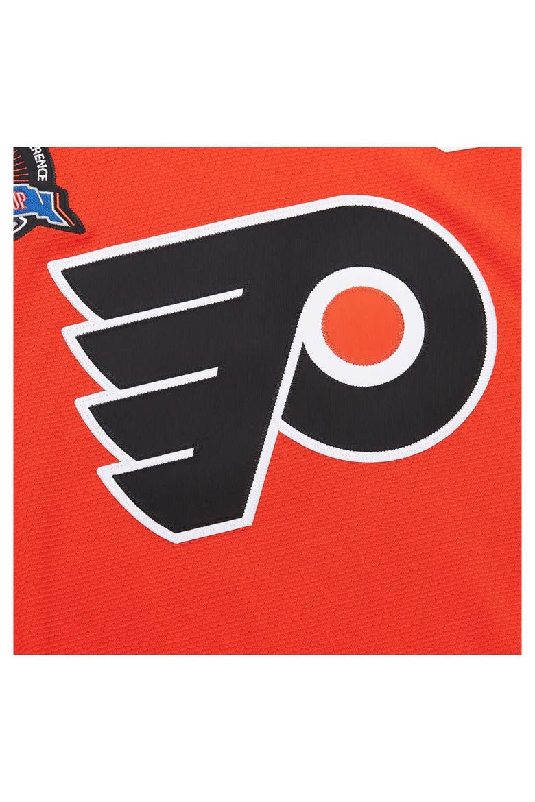 Men's Mitchell & Ness Eric Lindros Orange Philadelphia Flyers Big & Tall 1996-97 Blue Line 2.0 Jersey, Alternate, color, Orange