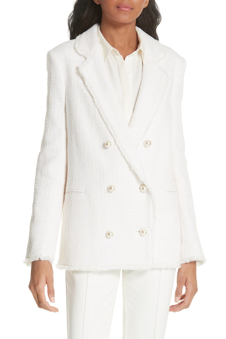 Oversize Tweed Blazer, Main, color, IVORY
