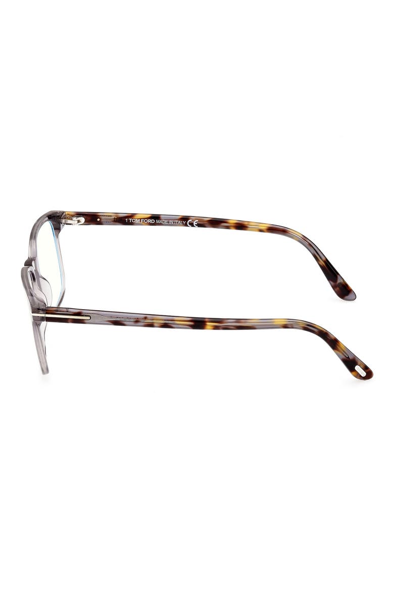 55mm Rectangular Blue Light Blocking Glasses, Alternate, color, GREY/ OTHER