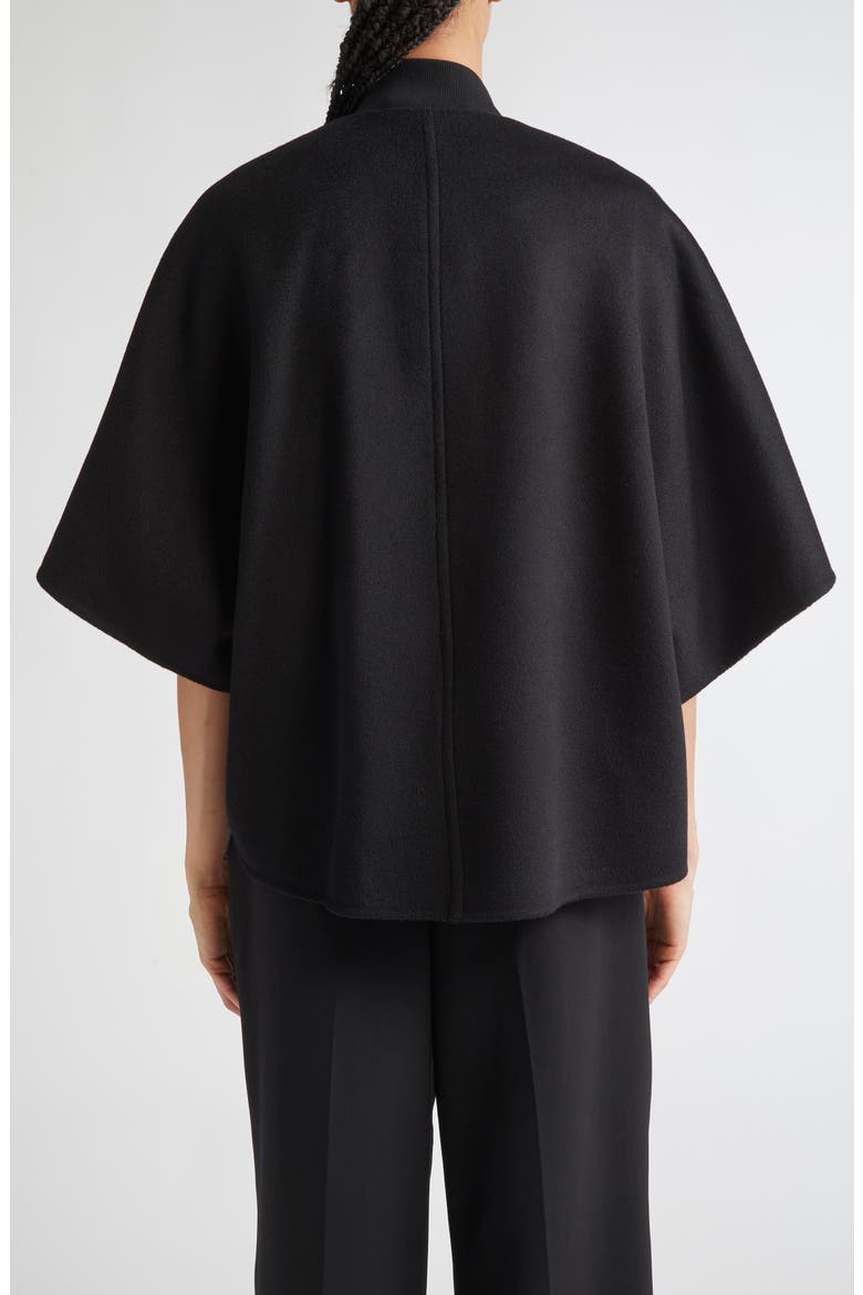 Leticia Double Face Cashmere Cape, Alternate, color, NERO