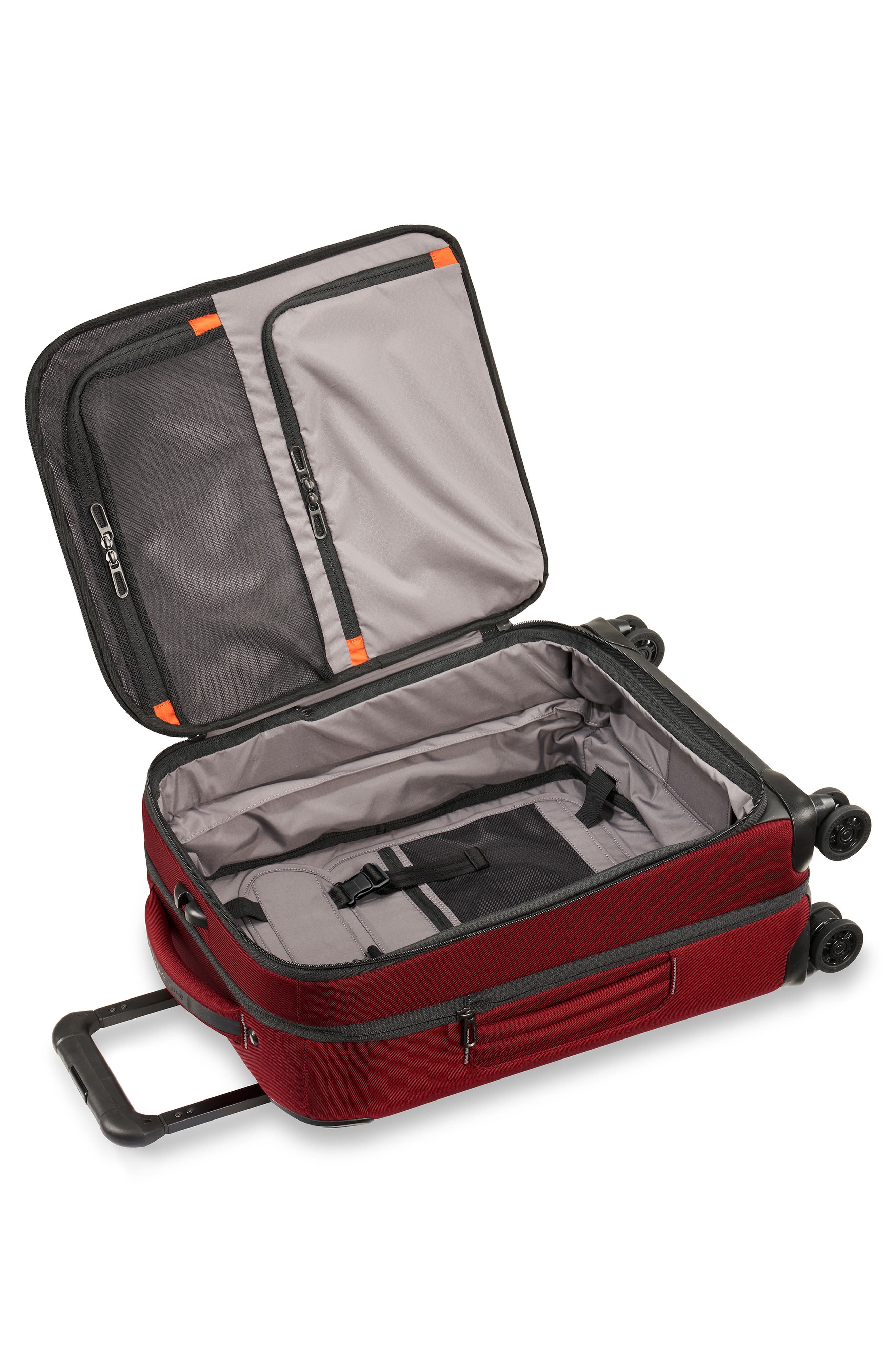 Briggs & Riley ZDX 21-Inch Expandable Spinner Suitcase, Alternate, color, Brick Red
