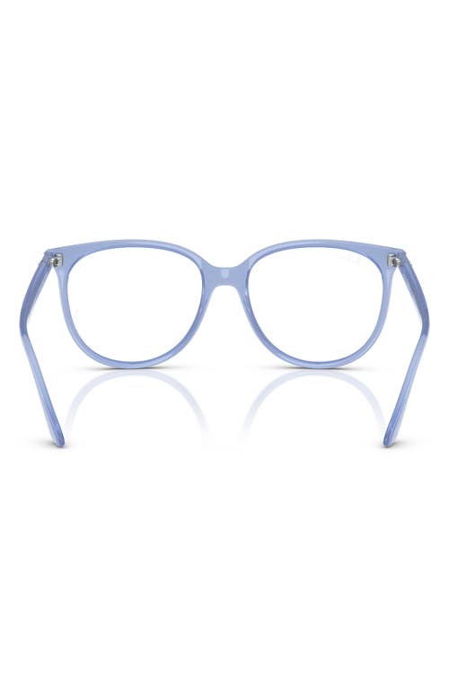 Ray Ban Ray-ban 52mm Square Optical Glasses In Blue