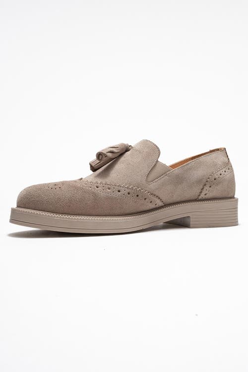 Forever & Always Shoes Alex Leather Tassel Loafers In Brown