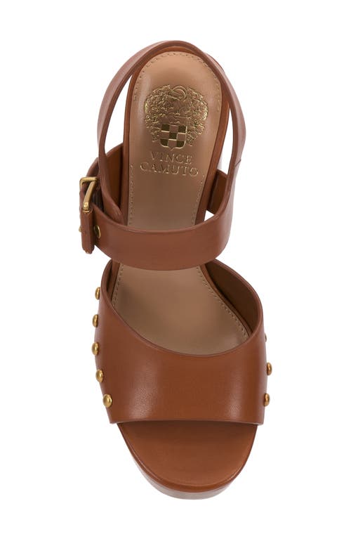 Vince Camuto Pazton Studded Platform Dress Sandals In Brown