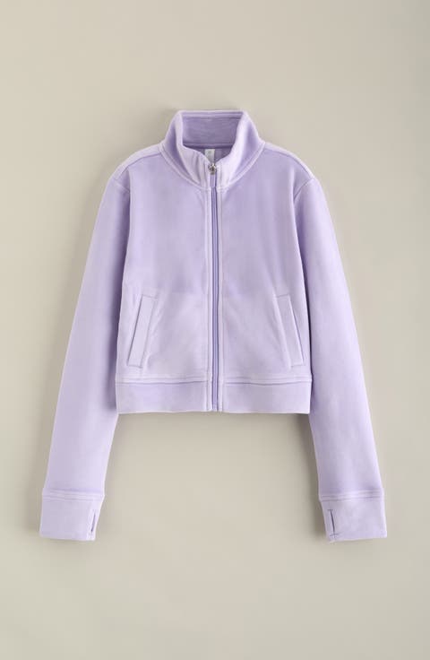 Kids' Downtime Velour Zip Jacket