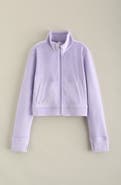 Zella Girl Kids' Downtime Velour Zip Jacket