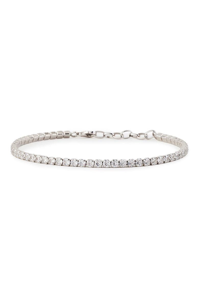 Chain Tennis Bracelet, Main, color, SILVER